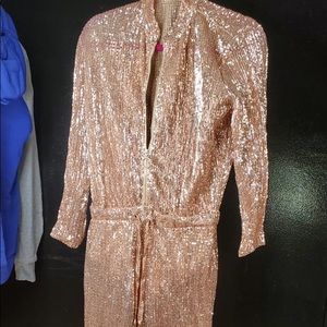 Rose Gold Sequins One Piece